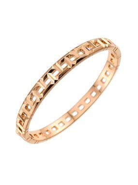 Tiffany & Co T True Narrow Bangle 16.5 18K Pink Gold Bracelet